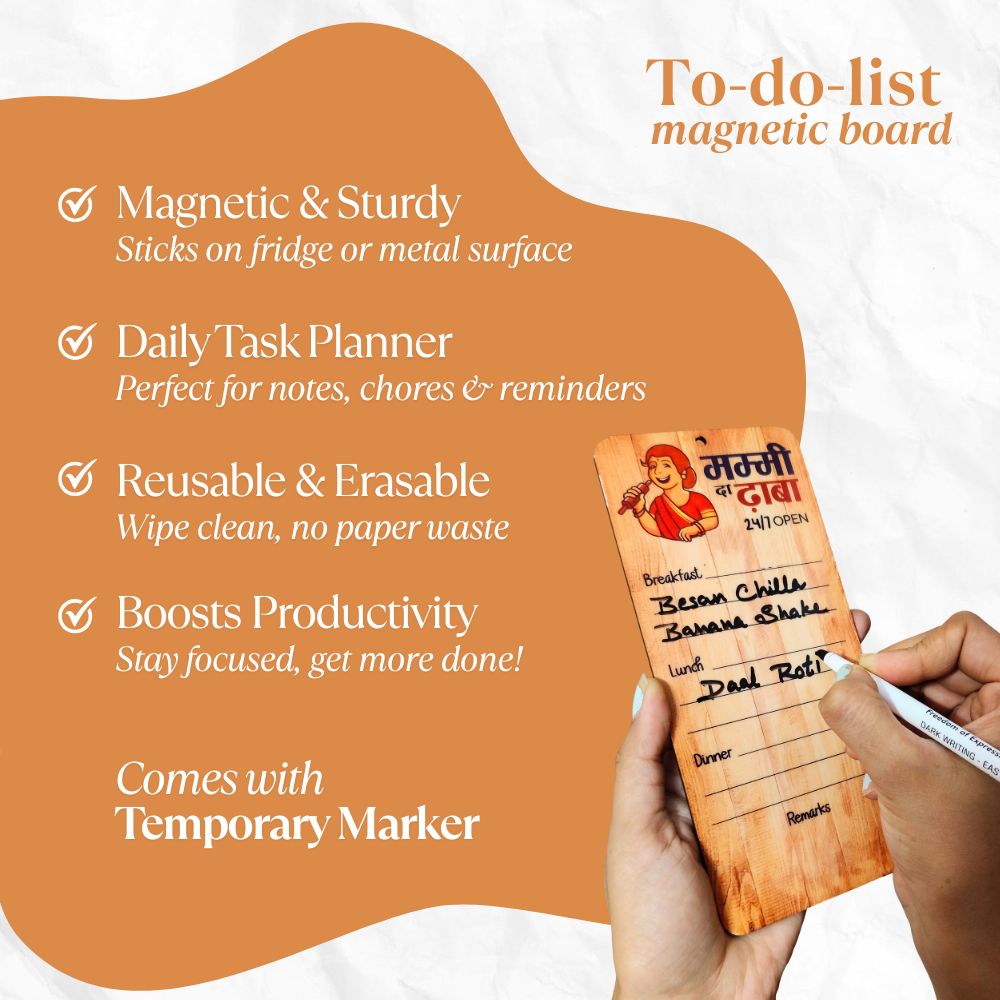 Mammi da Dhabha - To-do-list Magnetic Board