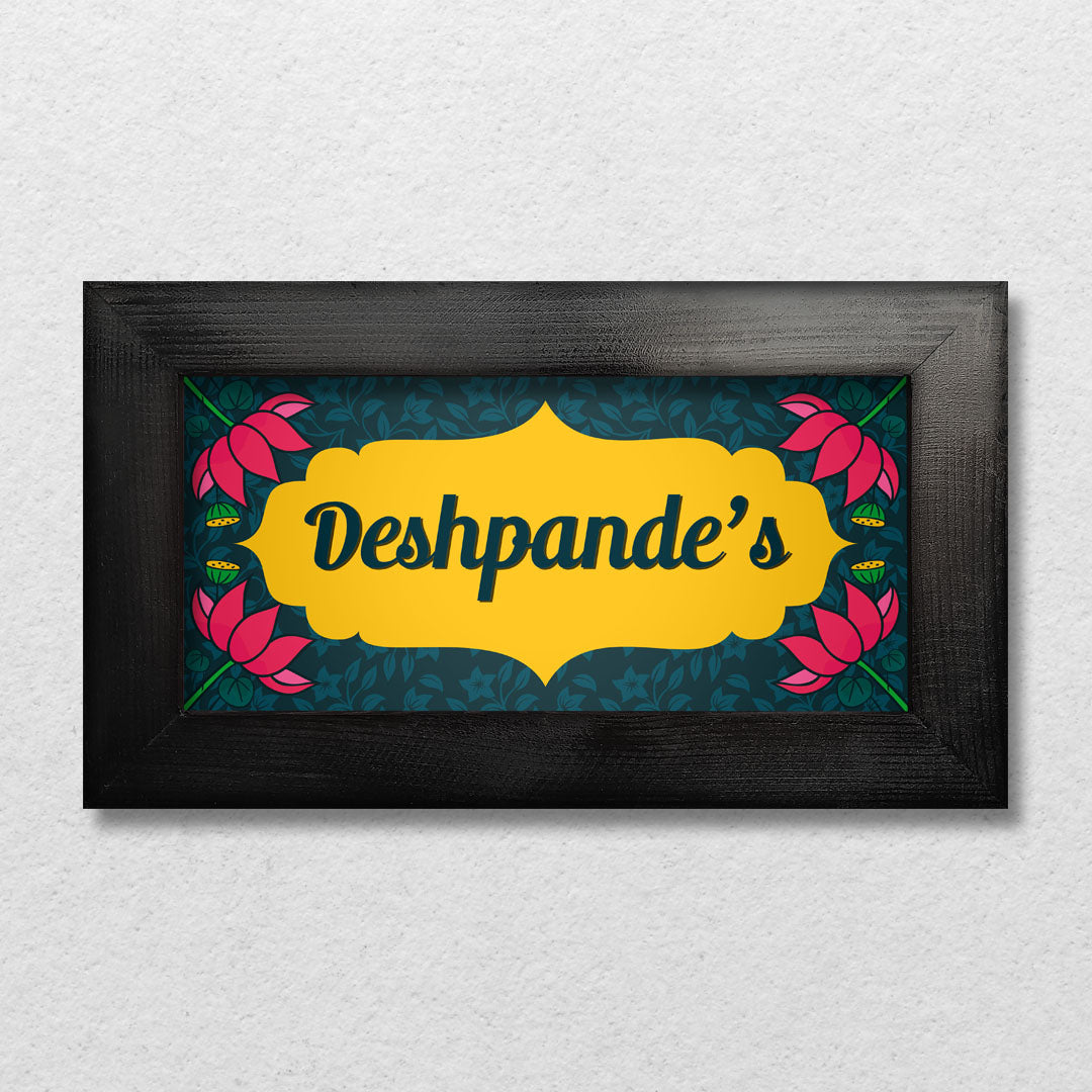 Lotus Name Plate