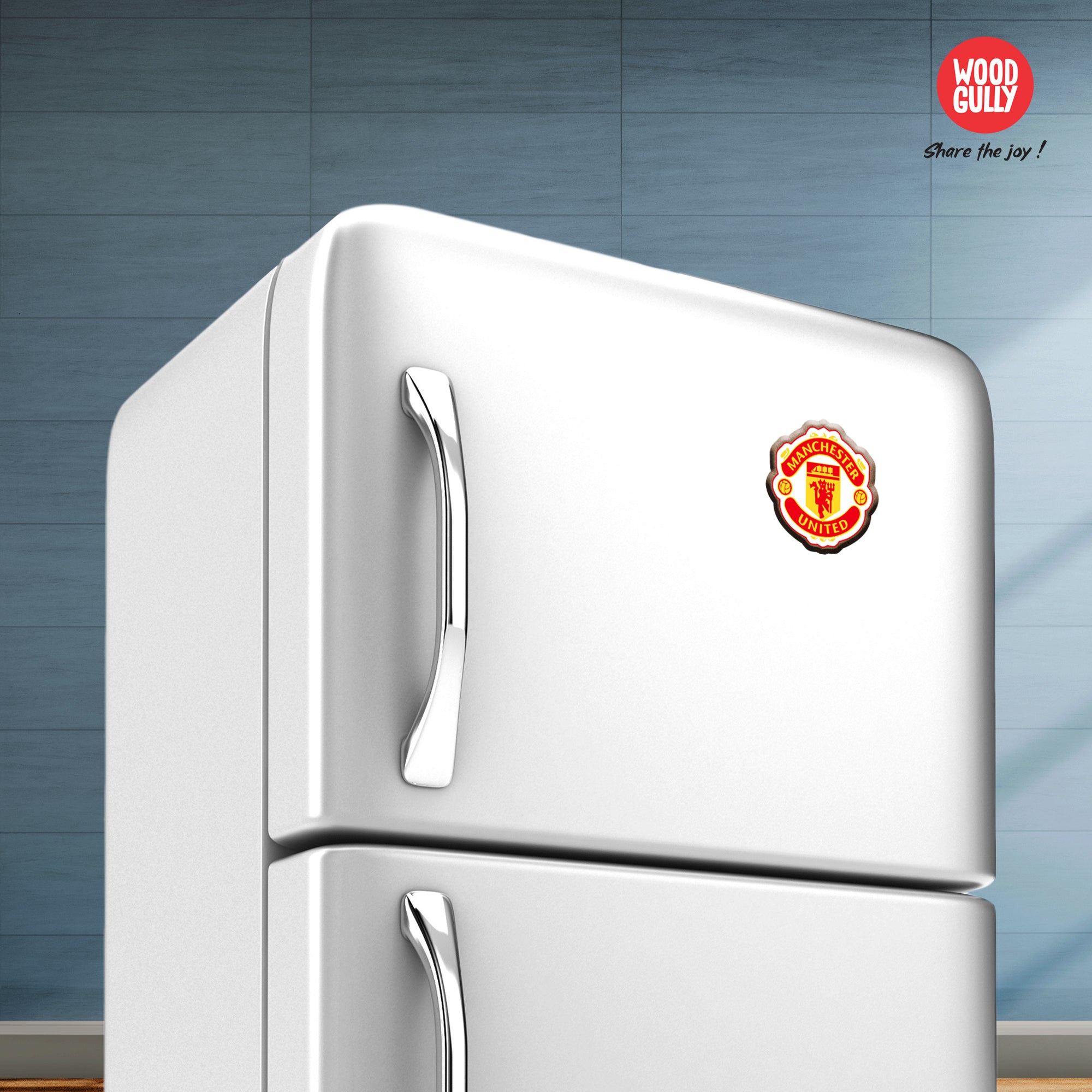 Manchester United Wooden Fridge Magnet
