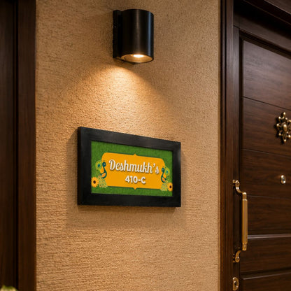 Peacock Name Plate