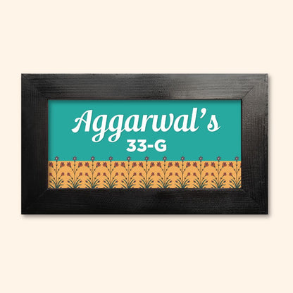 Flower Name Plate