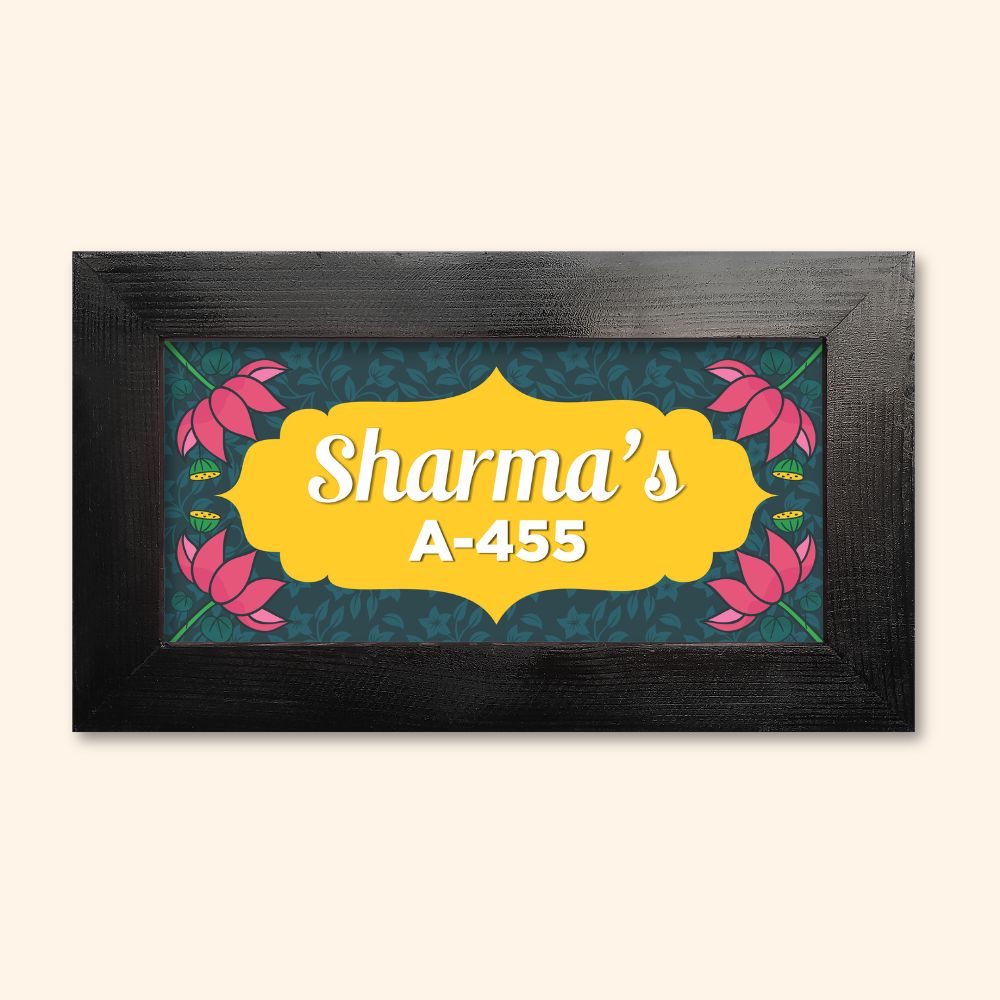 Lotus Name Plate