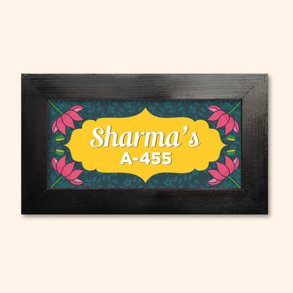Lotus Name Plate