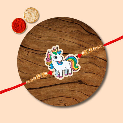 Unicon - Wooden Rakhi with Keychain