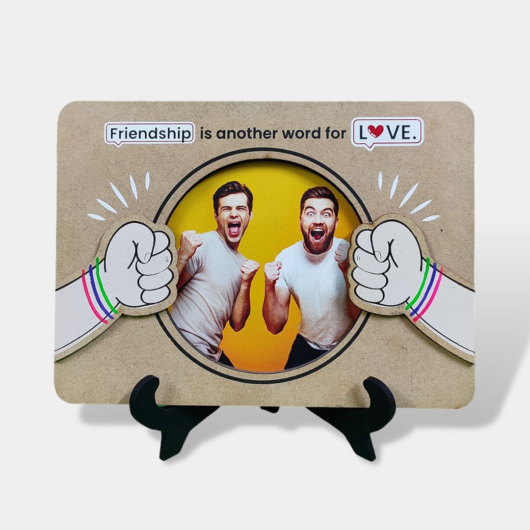 Friendship is another word for love Wooden Photo Frame