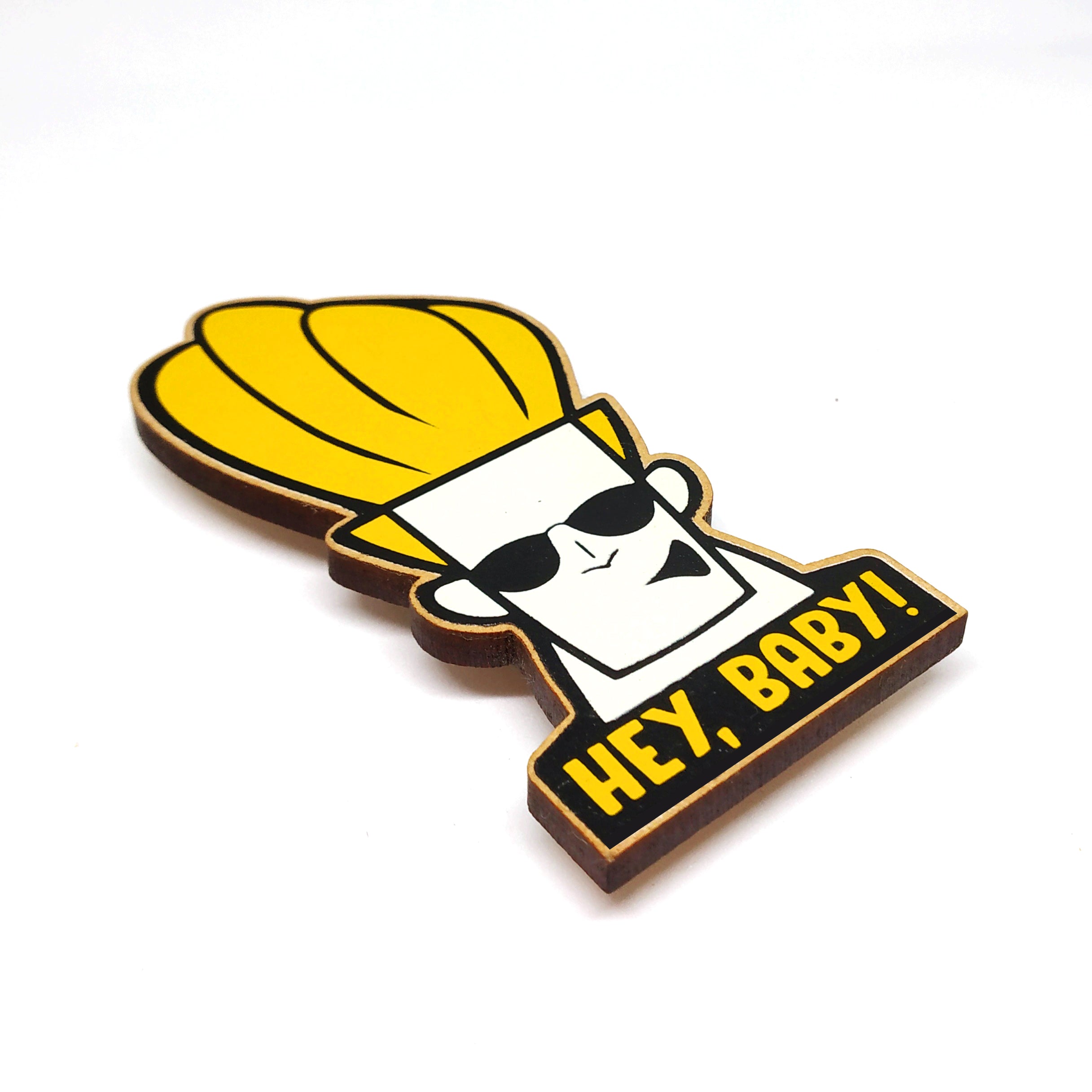 Hey Baby - Johny Bravo - Fridge Magnet