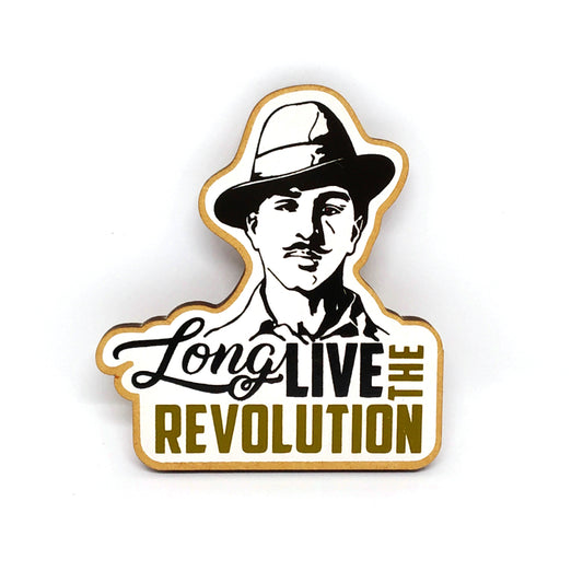 Long live the Revolution - Bhagat Singh - Fridge Magnet