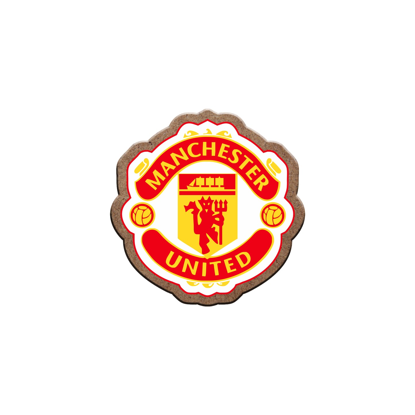 Manchester United Wooden Fridge Magnet