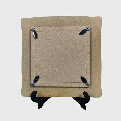 Blue Pattern Wooden Photo Frame