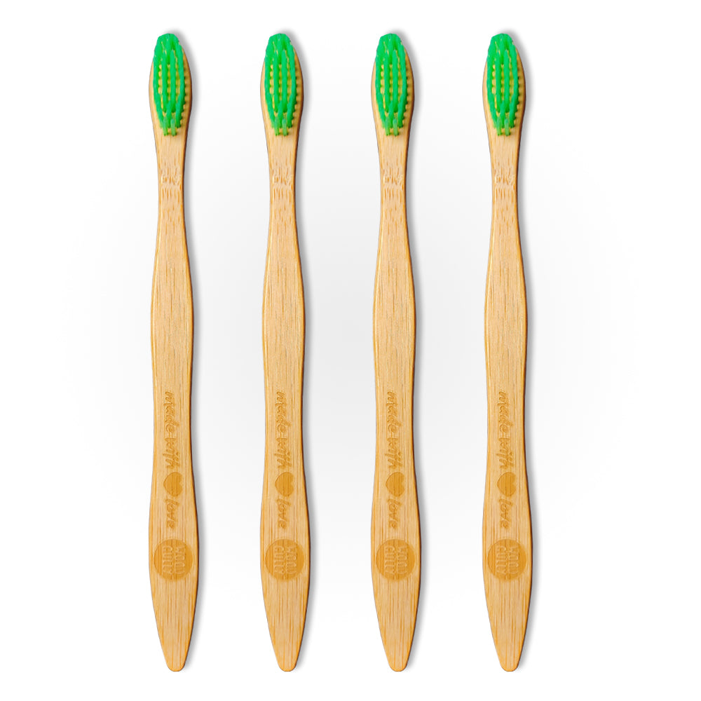 Wood Gully Organic Bamboo Toothbrush (Pack of 4)